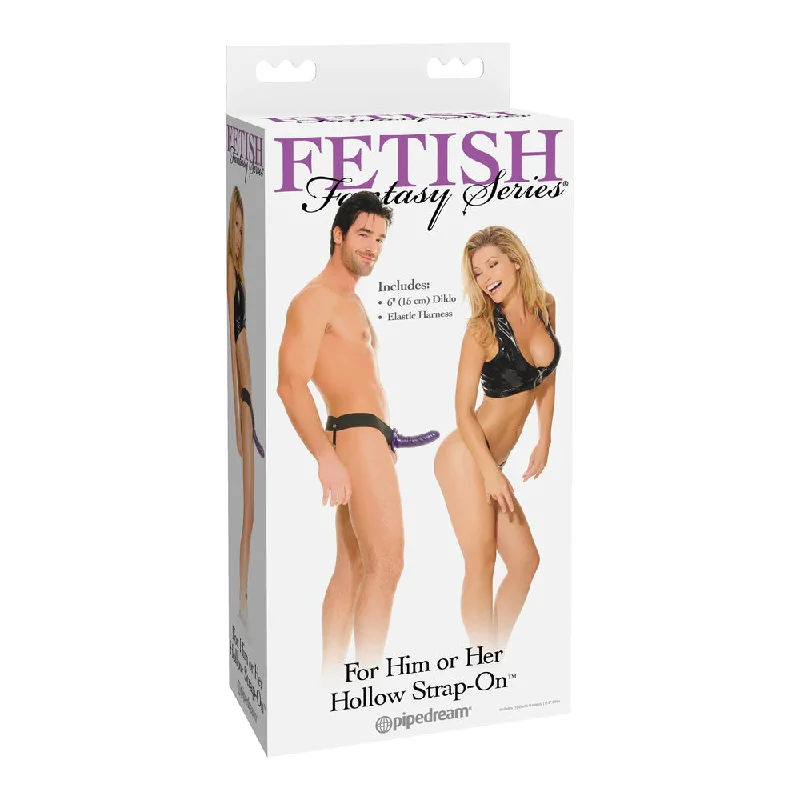 Fetish Fantasy Series For Him or Her Hollow Strap-On Purple