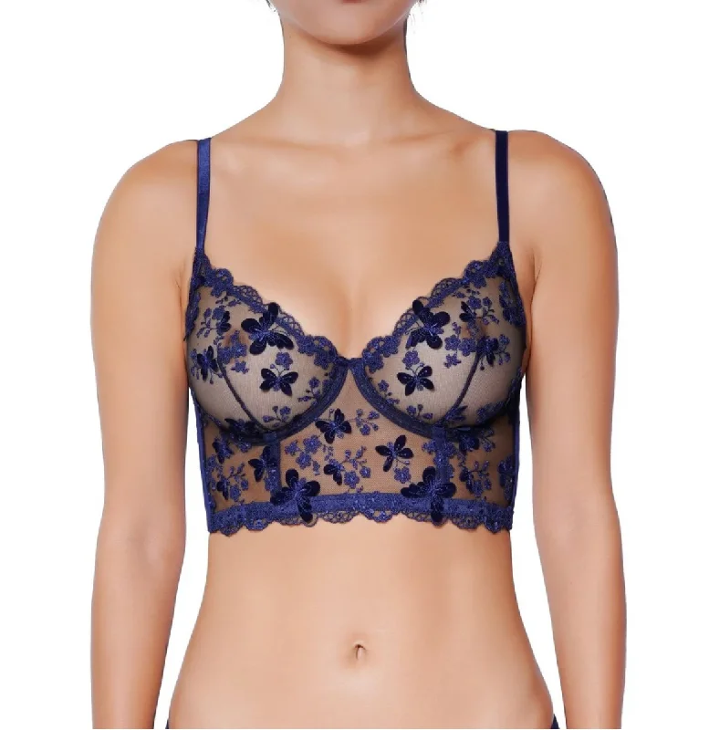 Huit Papillon Bustier in Navy