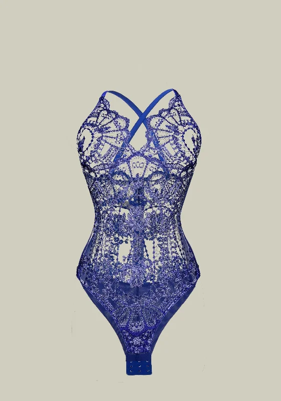 La Naissance de Venus Bodysuit in Deep Blue