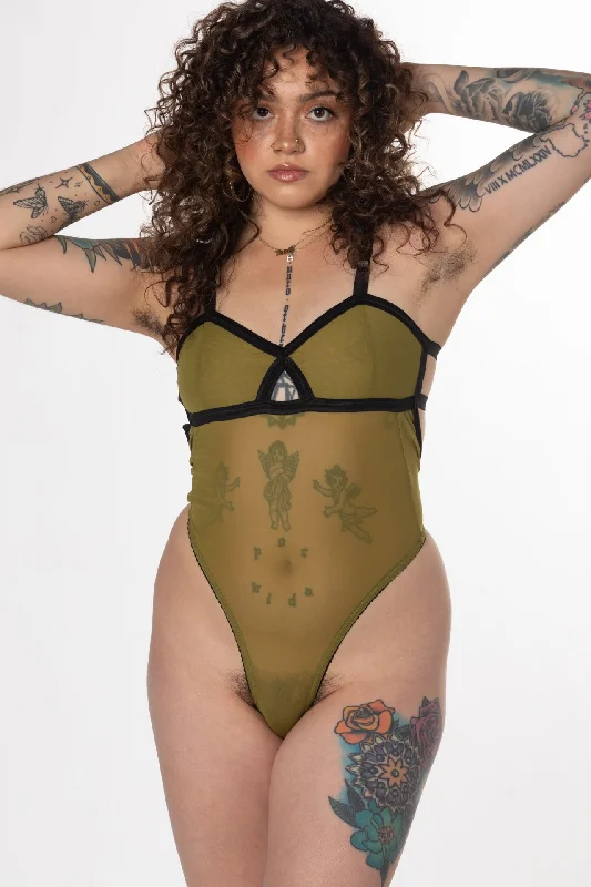 RTS POISON MESH THONG BODYSUIT