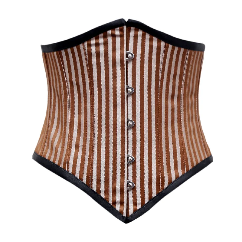 Stofan Brown Silver Sexy Underbust Corset