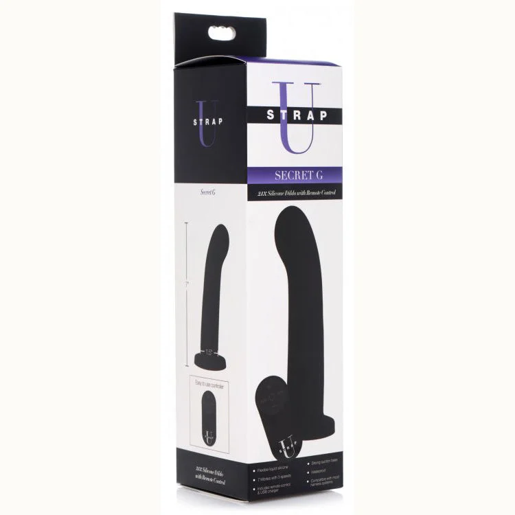 Strap U Secret G 21X Silicone Dildo With Remote Control