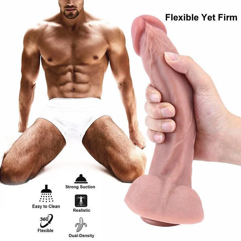 10 Inches Silicone Realistic Big Dildo for Women