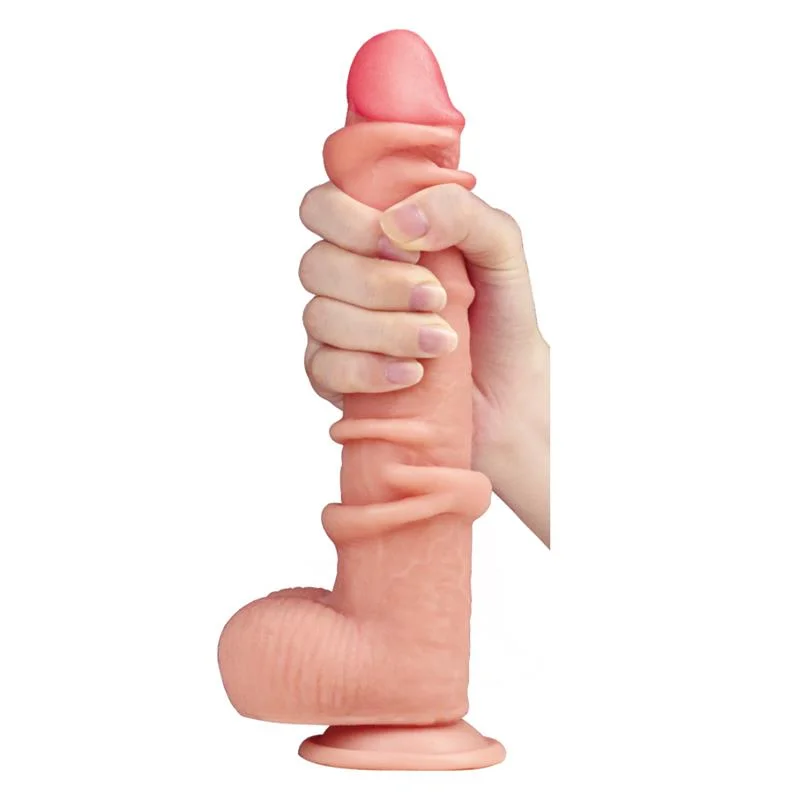 9 Inch Sliding Skin Huge Realistic  Dildo