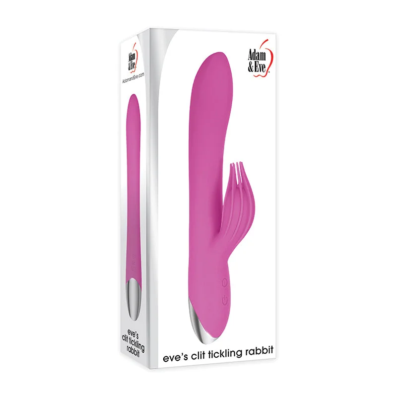 Adam & Eve Eve's Clit Tickling Rechargeable Silicone Rabbit Vibrator Pink