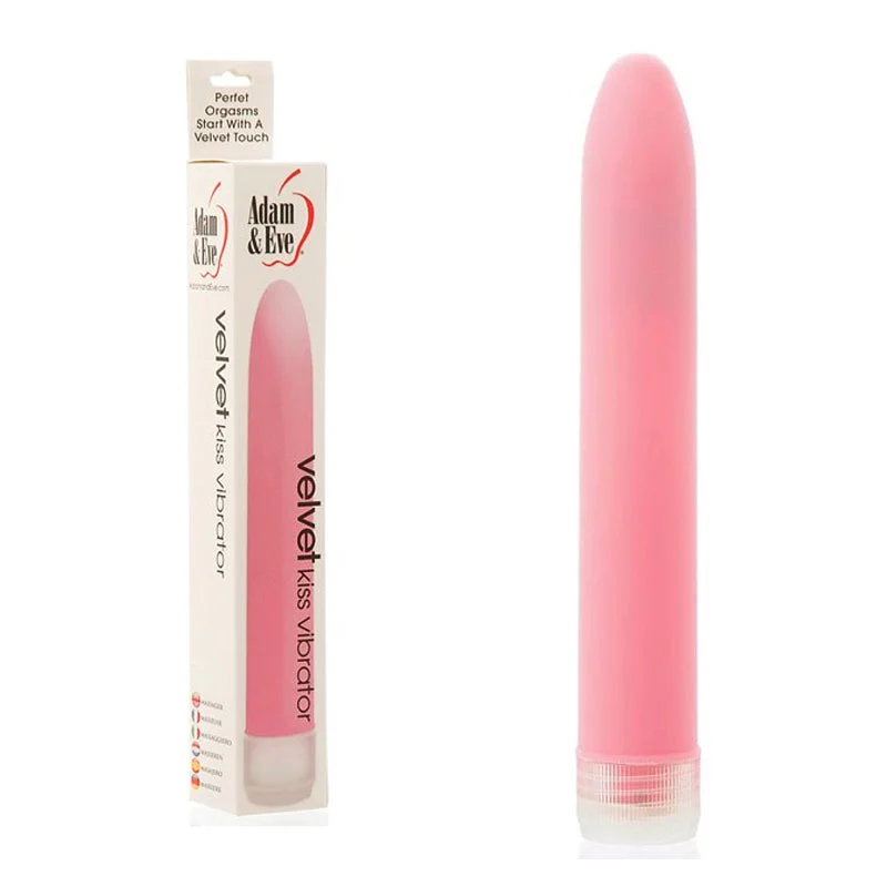 Adam & Eve Velvet Kiss Sli mline Vibrator Pink