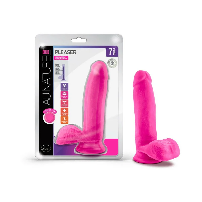 Au Naturel Bold Pleaser Dildo 7 Pink