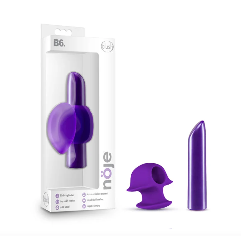 Blush Noje B6. Rechargeable Silicone Finger Vibrator Iris