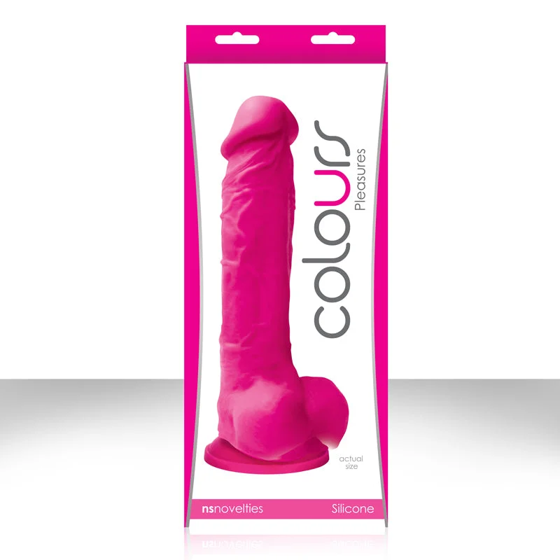 Colours Pleasures 8 inches Silicone Dildo - Pink