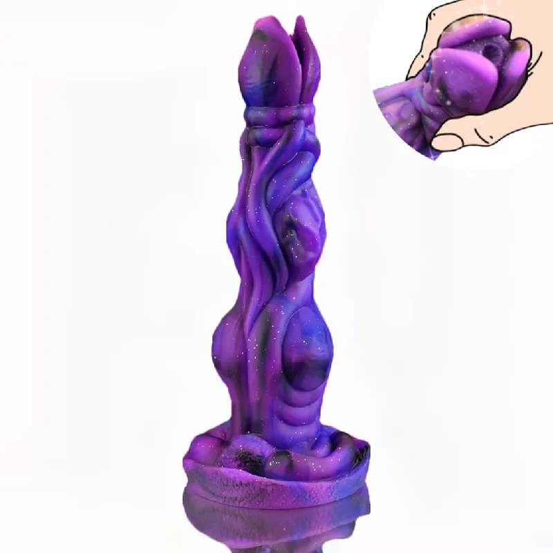 Demo 9.2" Fantasy Monster Dildo With Two Big Knots - Laphwing