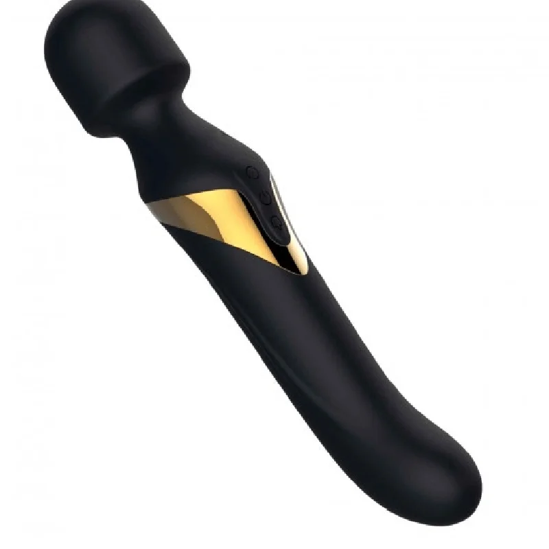 Dorcel Double Ended Wand & G-Spot Vibrator - Black & Gold