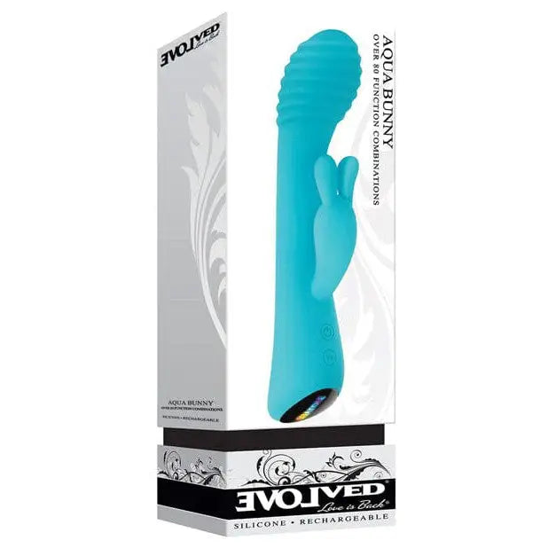 Evolved 'Aqua Bunny' Flexible Rabbit Vibrator