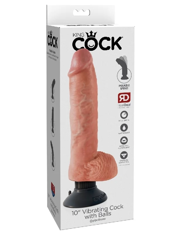 King Cock 10-Inch Vibrating Cock With Balls