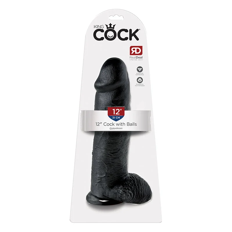 King Cock 12" Cock - Black