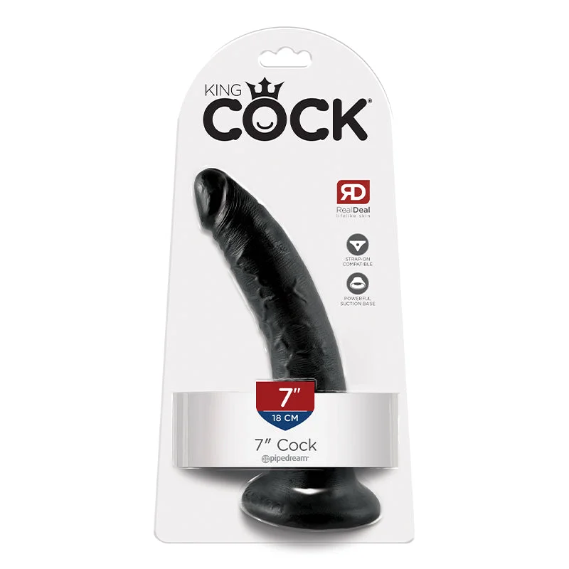 King Cock 7 Inches Dildo Black