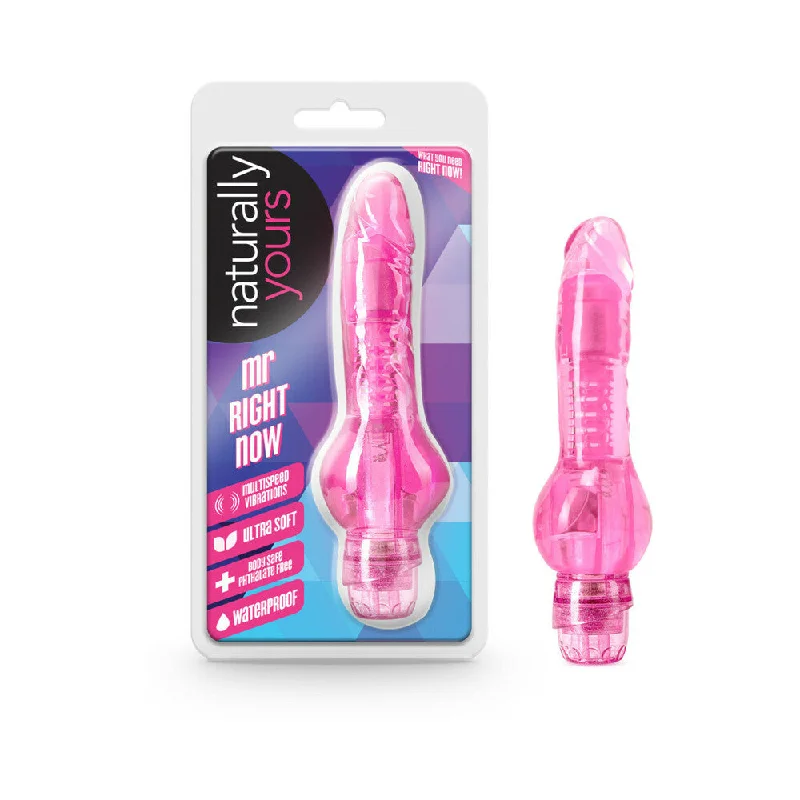 Mr Right Now Pink Realistic Vibrator