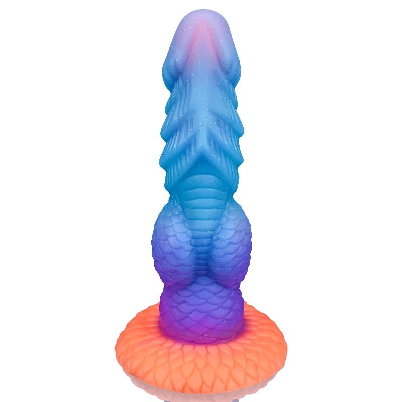 Raichu 8.1" Dragon Dildo Luminous Fantasy Dildo With Clear Stimulating Texture - Laphwing