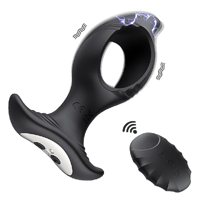 Remote Control Hollow Vibration With Electric Shock Anal Plug