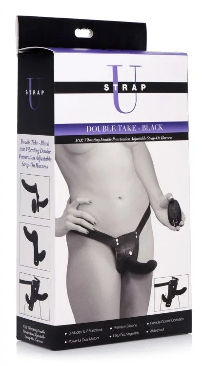 Strap U Double Take Double Penetration Strap On