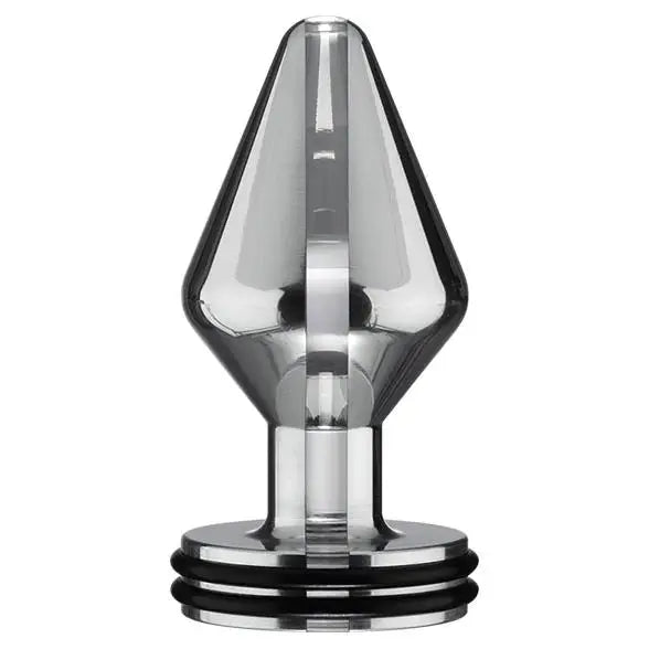 2.75-inch Electrastim Classic Medium Silver Electro Anal Butt Plug