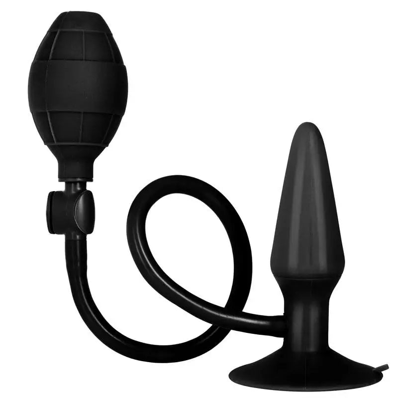 Colt Inflatable Medium Black Silicone Anal Butt Plug