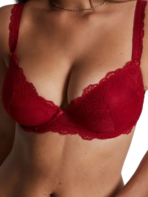 Danse Des Sens Moulded Push Up Bra - Irresistible Red