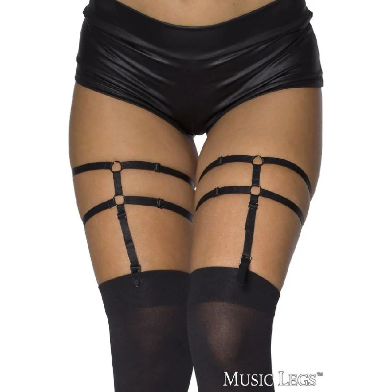 Double Leg Harness With Garter Strap by Music Legs