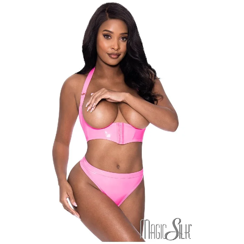 Wet Look Fetish 2pc Set by Magic Silk