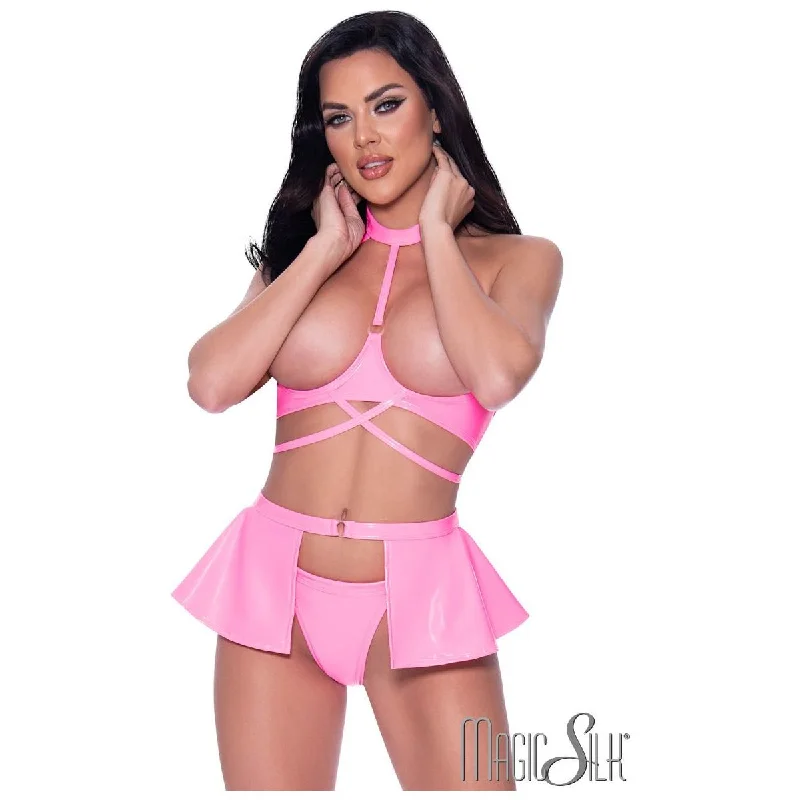 Wet Look Fetish 3pc Set by Magic Silk